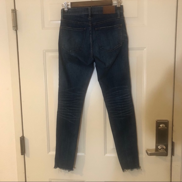 Madewell 9” High Rise Skinny Jeans Raw distressed - Picture 14 of 16